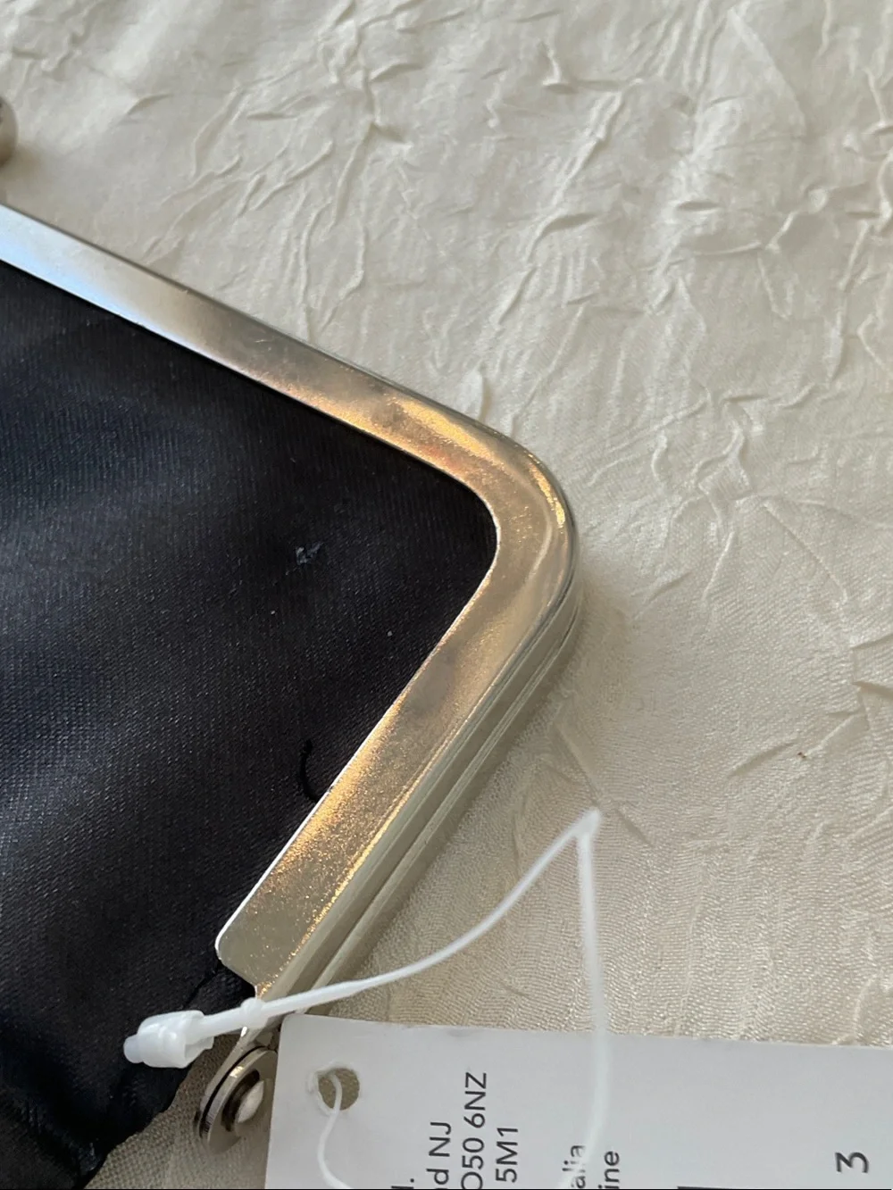 Vintage-Inspired Black Clutch with Art Deco Portrait